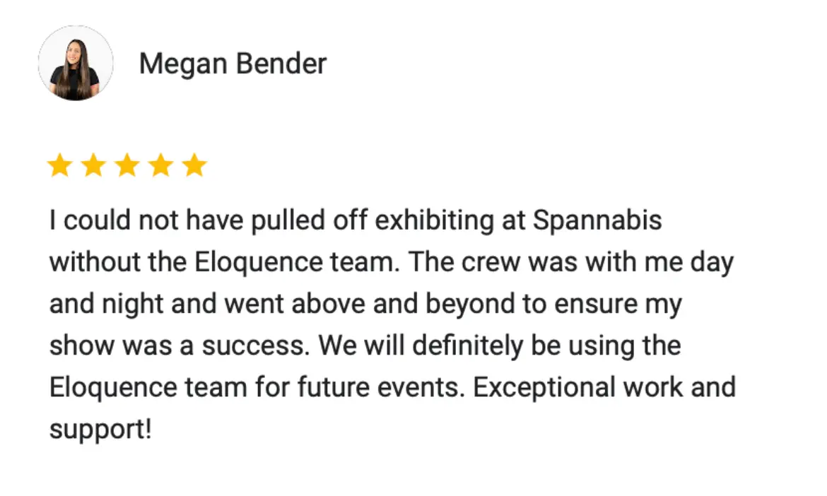 Reseña de cliente de Eloquence 1